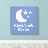 Twinkle winzige kleine Star Kinderzimmer Leinwand (Insitu (Holzboden))