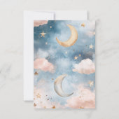 Twinkle winzige kleine Stern-Gender-Babydusche Einladung (Rückseite)