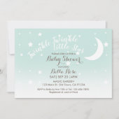 Twinkle winzige kleine Stern-Minze-Babydusche Einladung (Vorderseite)