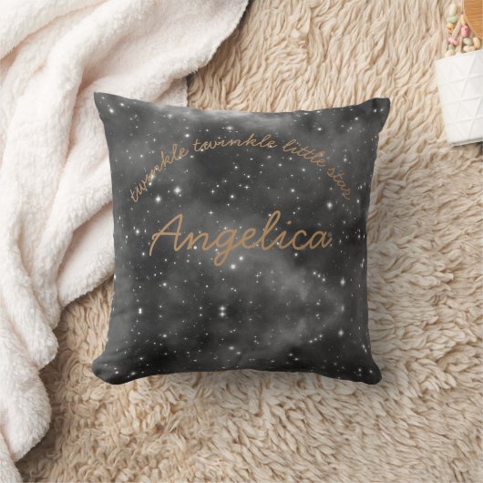 Twinkle winzige kleine Sterne Personalisiertes Pol Kissen (Decke)