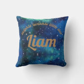 Twinkle winzige kleine Sterne Personalisiertes Pol Kissen (Rückseite)