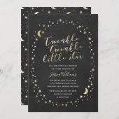 Twinkle winzige kleine Sternendusche Einladung (Vorne/Hinten)