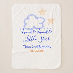 Twinkle winziger kleiner Star Geburtstag lila oran Sherpadecke