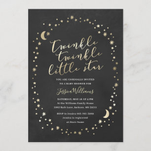 Twinkle winziger kleiner Stern Babydusche Einladung