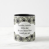 Twinkle, winziger kleiner Stern, weißt du, wie gel Tasse (Zentrum)