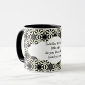 Twinkle, winziger kleiner Stern, weißt du, wie gel Tasse (Vorderseite Links)