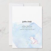 Twinkle winziger Stern erster Geburtstag Einladung (Rückseite)