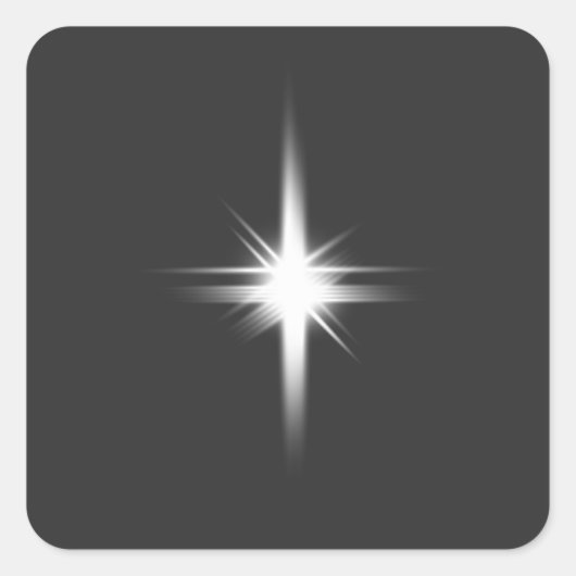 Twinkle, winziger Stern Quadratischer Aufkleber (Vorderseite)
