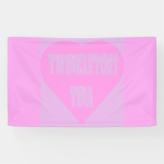 Twinkle Zehen Tina Pink und Lila Pastellfarben Her Banner (Horizontal)
