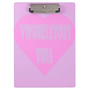 Twinkle Zehen Tina Pink und Lila Pastellfarben Her Klemmbrett