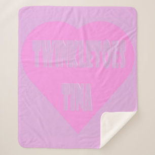 Twinkle Zehen Tina Pink und Lila Pastellfarben Her Sherpadecke