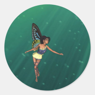Twinkletoes Fee-Aufkleber Runder Aufkleber
