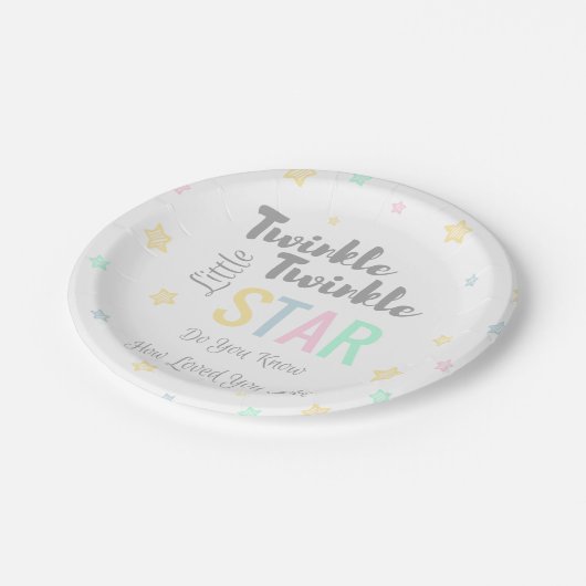 TwinkleTwinkle wenig Stern - PapierTeller (Schrägansicht)