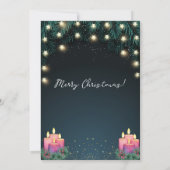 Twinklight Christmas Eve Candlelight Service Einladung (Rückseite)