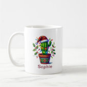 Twinkling Cactus Christmas Kaffeetasse (Links)