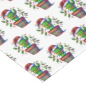 Twinkling Cactus Christmas Tischdecke (Schrägansicht)