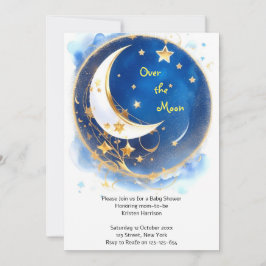 Twinkling Celestial Baby Shower Einladung