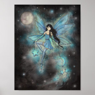 Twinkling Dezember Fairy Fantasy Art Poster