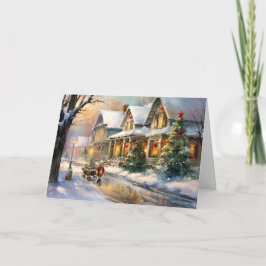 Twinkling Holiday Delight Junge Angeln Karte