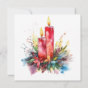 "Twinkling Lights: Bezaubernde Weihnachtsdekoratio Mitteilungskarte