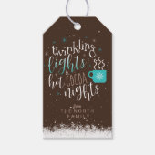Twinkling Lights Hot Cocoa Nights ID593 Geschenkanhänger (Vorderseite)