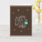 Twinkling Lights Hot Cocoa Nights ID593 Karte (Gelbe Blume)