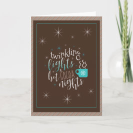 Twinkling Lights Hot Cocoa Nights ID593 Karte