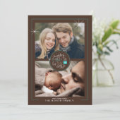 Twinkling Lights Hot Cocoa Nights Zwei Foto ID593 Einladung (Stehend Vorderseite)