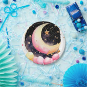 Twinkling Moon & Stars Kindermädchendusche Pappteller (Party)