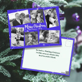 Twinkling Stars Foto Collage Frohe Weihnachten Postkarte