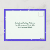 Twinkling Stars Foto Collage Frohe Weihnachten Postkarte (Rückseite)