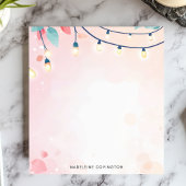 Twinkling String Lights Pastel Personalisierter Na Notizblock
