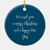 Twinkling Weihnachtsbaum Keramik Ornament (Hinten)