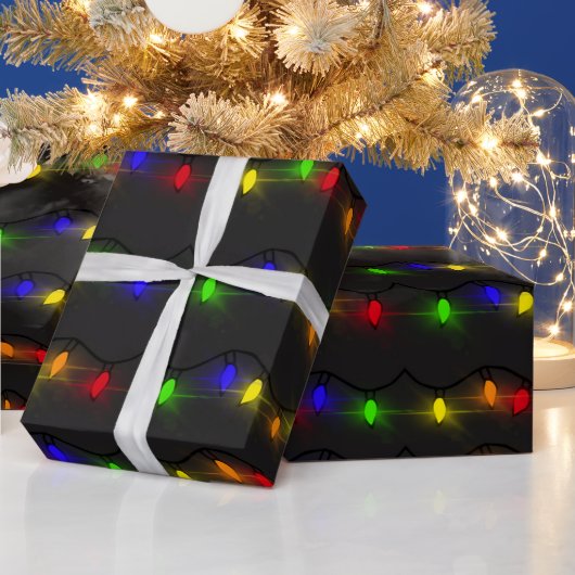 Twinkling Weihnachtslicht Geschenkpapier (Feiertage)