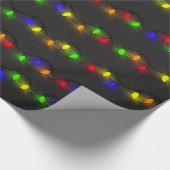 Twinkling Weihnachtslicht Geschenkpapier (Ecke)