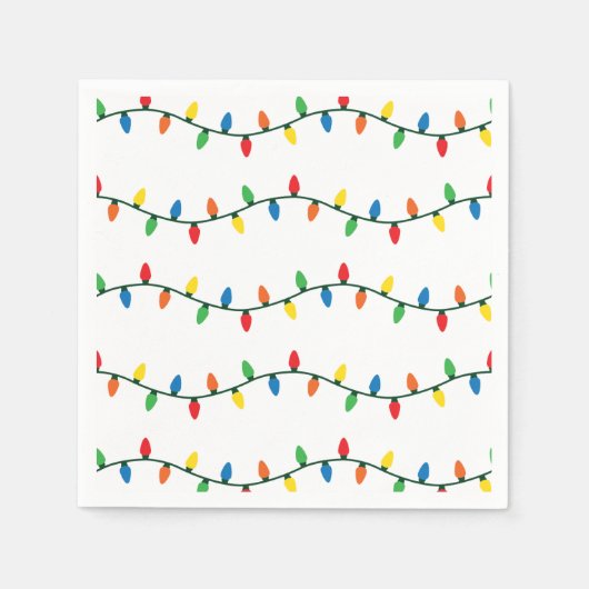 Twinkling Weihnachtslicht Serviette (Vorderseite)