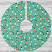 Twinkling Weihnachtslicht Weihnachtsmuster Polyester Weihnachtsbaumdecke