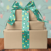 Twinkling Weihnachtslicht Weihnachtsmuster Satinband