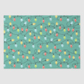 Twinkling Weihnachtslicht Weihnachtsmuster Seidenpapier (Vorderseite)