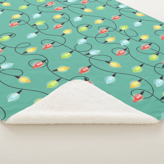 Twinkling Weihnachtslicht Weihnachtsmuster Sherpadecke (3/4)