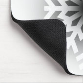 Twinkling White Snowflake Mousepad (Ecke)