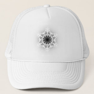 Twinkling White Snowflake Truckerkappe