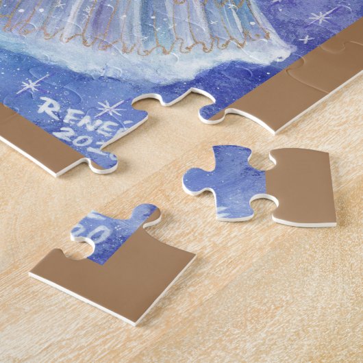 Twinklinger Engelsfest Kunst von Renee Lavoie Puzzle (Seite)