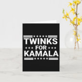 Twinks für Kamala Harris 1 Karte (Gelbe Blume)