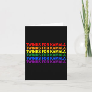 Twinks für Kamala Harris Lgbtq Pride Gay Lesbian R Karte