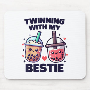 Twinning mit meinen Bestie Boba Tea Girls Spirit W Mousepad