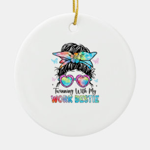 Twinning mit meiner Arbeit Bestie Beste Freundscha Keramik Ornament