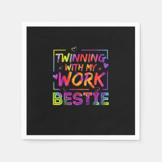 Twinning mit meiner Arbeit Bestie Spirit Week Best Serviette