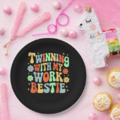 Twinning mit meiner Arbeitszeit Freunde Geist Woch Pappteller (Party)