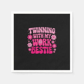 Twinning mit meiner Arbeitszeit Freunde Geist Woch Serviette